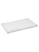 Embroidered Leatherette Lucite and Glass Top Chall | Home Goods | Juda